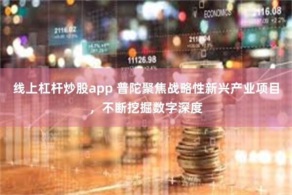 线上杠杆炒股app 普陀聚焦战略性新兴产业项目，不断挖掘数字深度