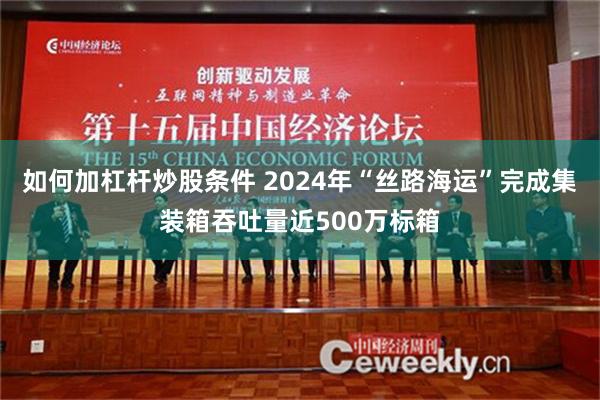 如何加杠杆炒股条件 2024年“丝路海运”完成集装箱吞吐量近500万标箱